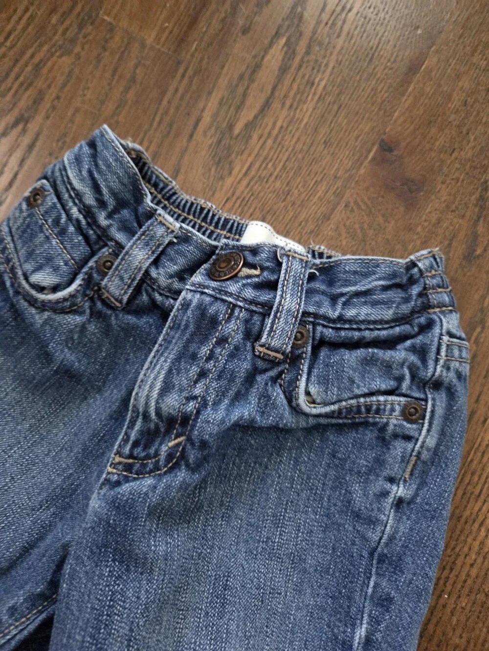 Old Navy Boys 18/2M Red Fleecr Lined Jeans